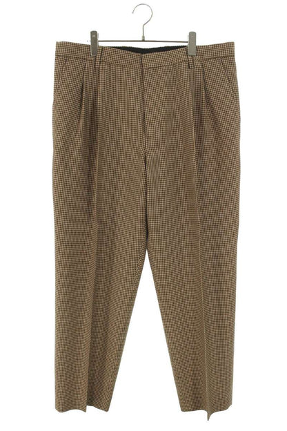 Dries Van Noten Wool Long Pants Brown Size 54