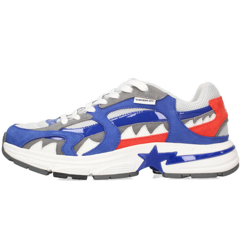Bape SHARK STA Sneakers Blue x White Size 27cm