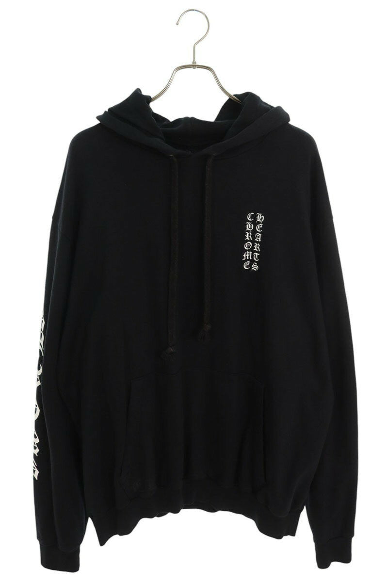 Chrome Hearts SWTSHRT PLVR Logo Print Pullover Hoodie Black Size XL