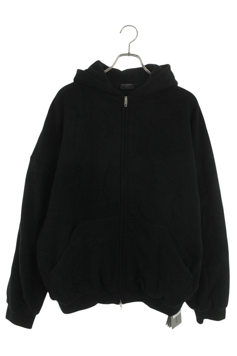 BALENCIAGA 24AW Pigalle Zip Hoodie Black Size M