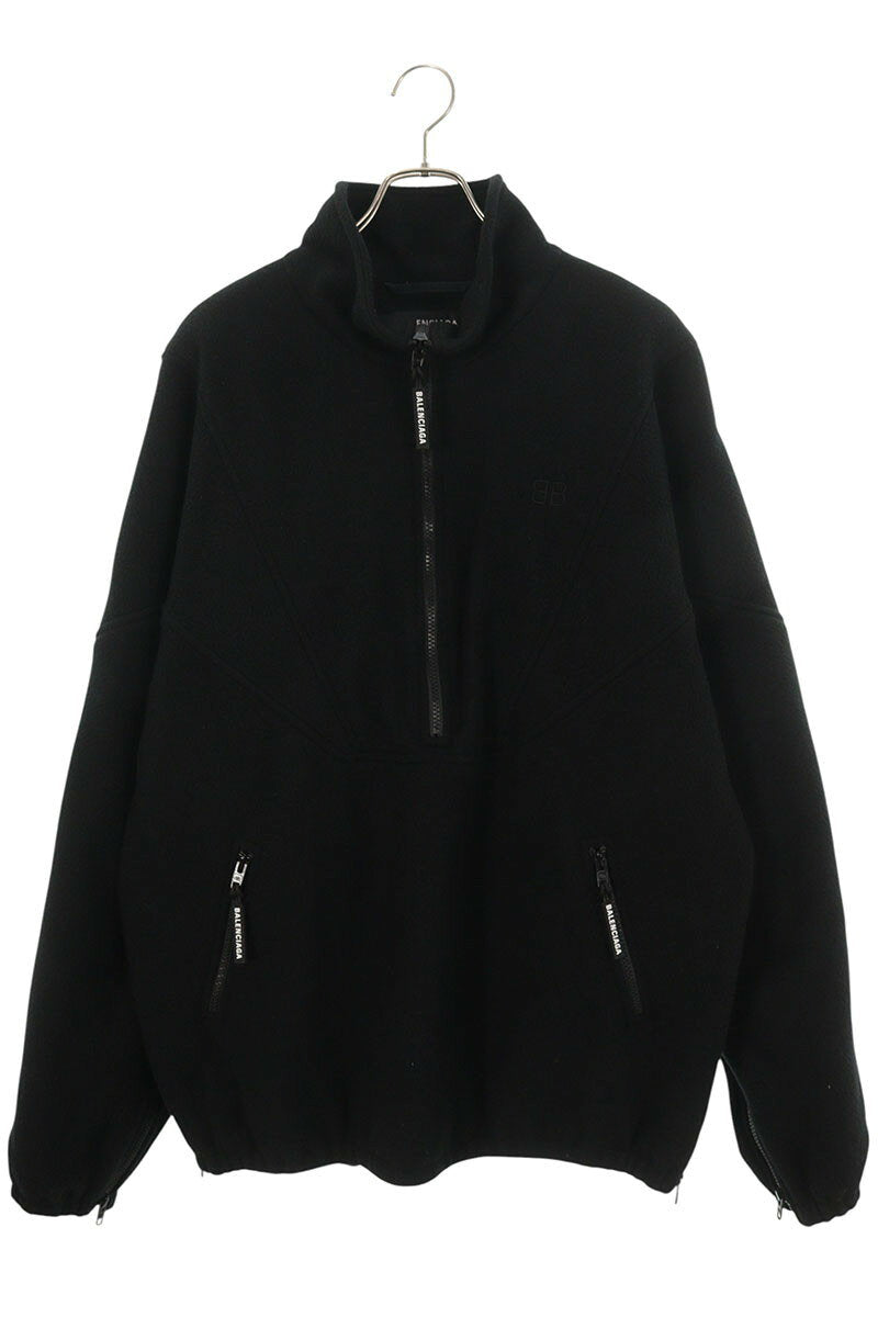 Balenciaga BB Logo Embroidered Blouson Black Size XS