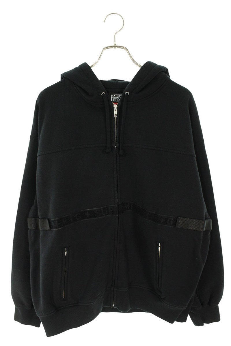 Supreme x FRANCOIS GIRBAUD 25SS Zip Up Hooded Sweatshirt Black Size L