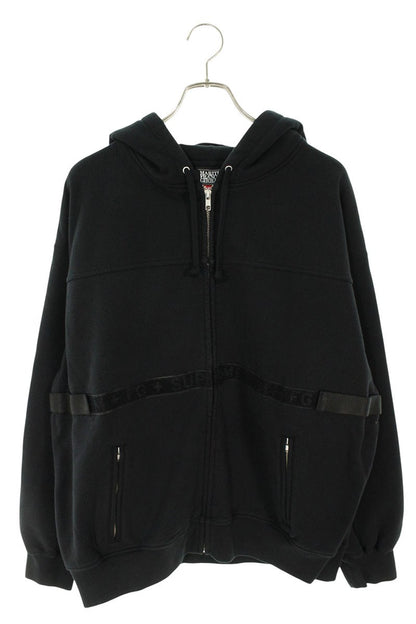 Supreme x FRANCOIS GIRBAUD 25SS Zip Up Hooded Sweatshirt Black Size L