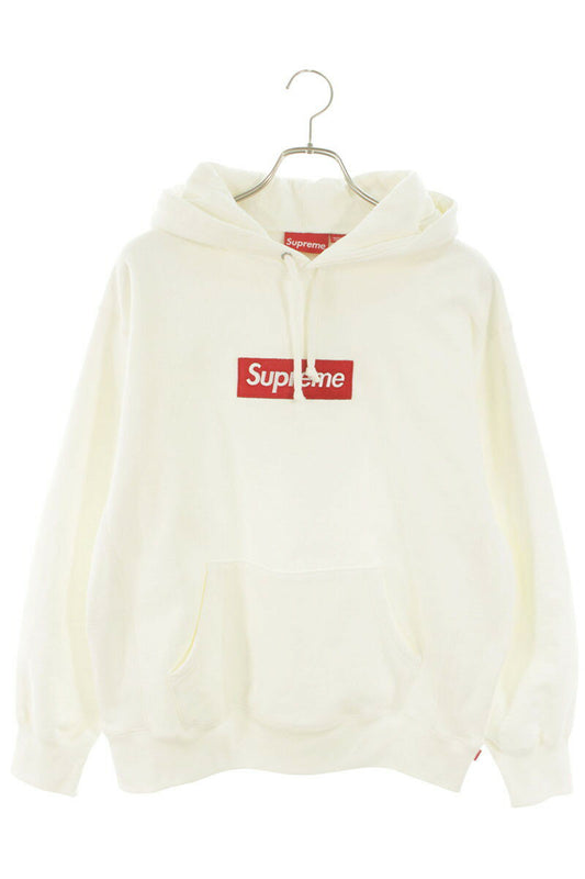 Supreme 21AW Box Logo Hooded Sweatshirt White Size M