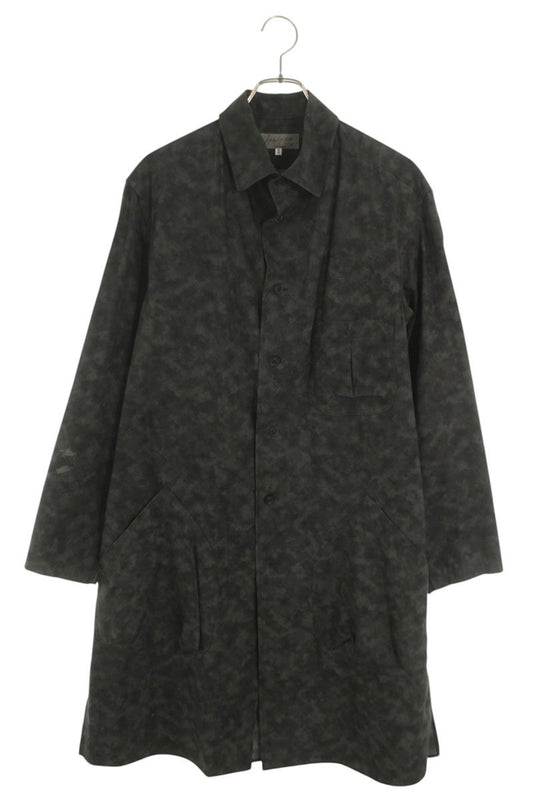 YOHJI YAMAMOTO POUR HOMME Cotton Coat Black Size 2