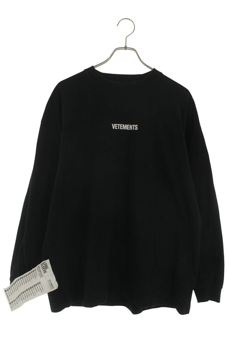 Vetements Long Sleeve T-Shirt Black Size S