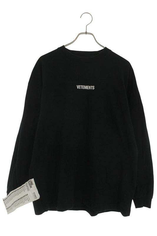 Vetements Long Sleeve T-Shirt Black Size S