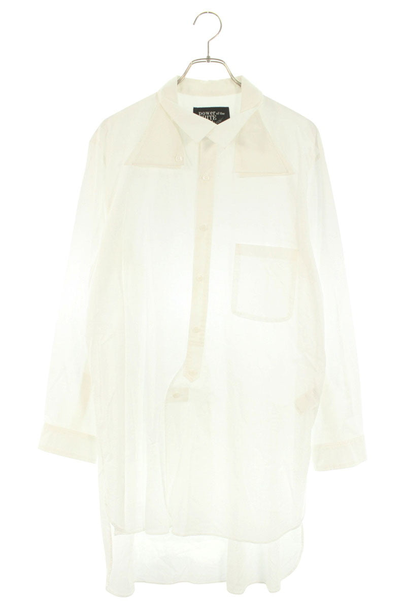 Vintage Yohji Yamamoto Tops - Yohji Yamamoto Triple Collar Long Sleeve Shirt PE-B99-094 White Size S - Authentic Archive