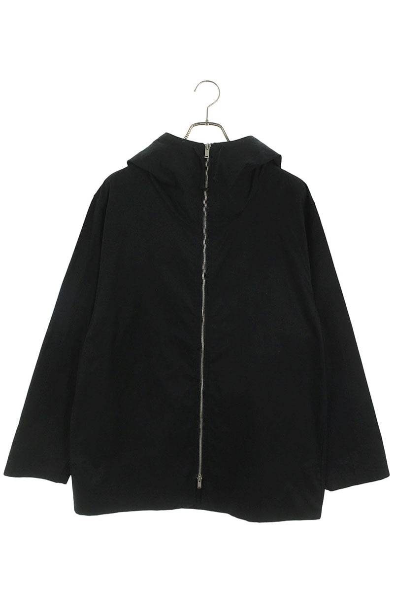 JILSANDER Hooded Cotton Jacket Black Size S