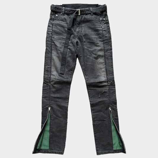 SACAI 21AW Belted Denim Pants Black Size 3