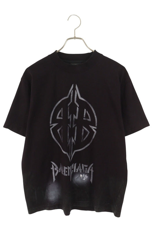 Balenciaga BB Logo T-Shirt Black Size L