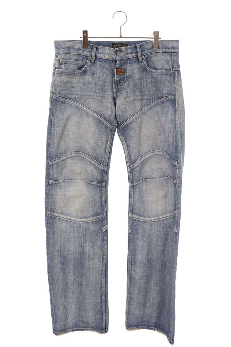 BALENCIAGA 25SS Washed Denim Pants Blue Size 32