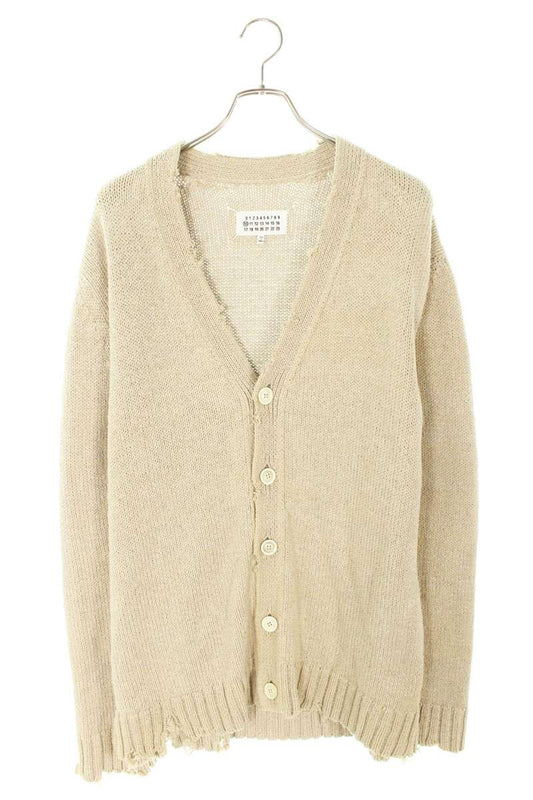 Maison Margiela Distressed Oversized Cardigan Beige Size S