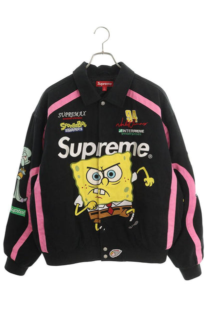 Supreme 25SS Spongebob Racing Jacket Black Black Size L