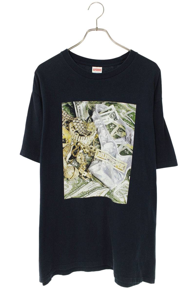 Supreme Print T-Shirt Blue Size L