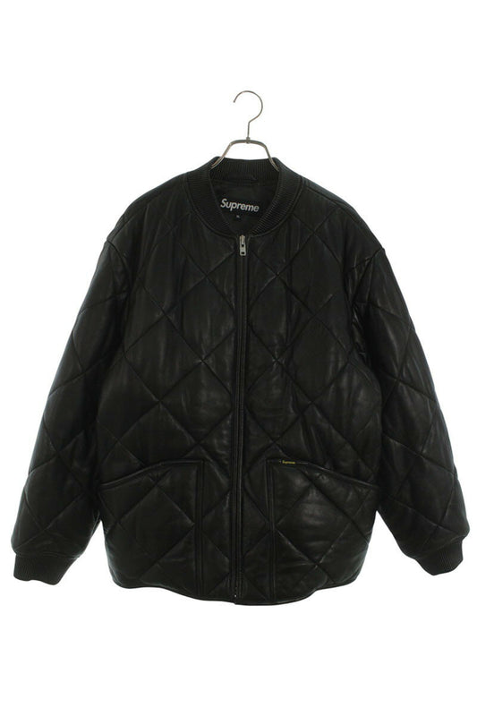 Supreme 22AW Quilted Leather Work Jacket Black Size XL