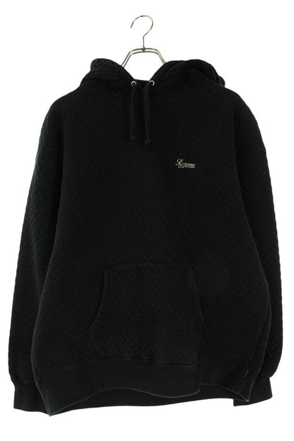 Supreme 23SS Micro Quilted Hooded Sweatshirt Black Size L