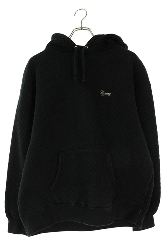 Supreme 23SS Micro Quilted Hooded Sweatshirt Black Size L