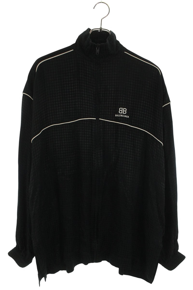 Balenciaga BB Logo Zip Up Blouson Black Size XS