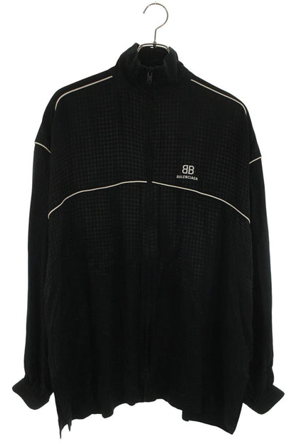 Balenciaga BB Logo Zip Up Blouson Black Size XS