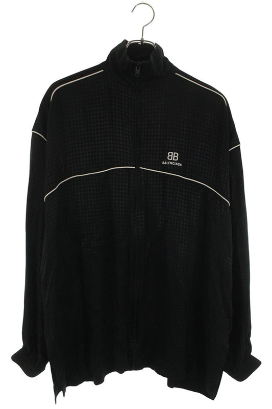 Balenciaga BB Logo Zip Up Blouson Black Size XS