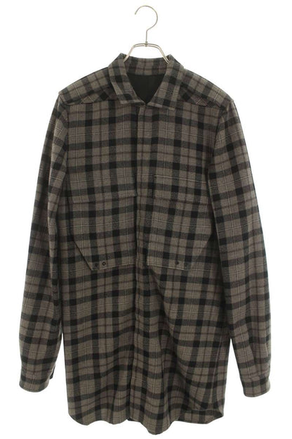 Rick Owens 16AW FP Long Sleeve Shirt Brown x Black Size M