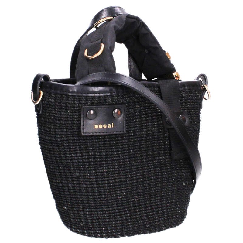 Sacai Shoulder Hand Bag Black One Size
