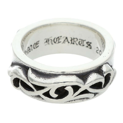 Chrome Hearts DBL NARROW VINE BAND Ring Silver Size 17 (Silver 19.75g)