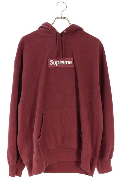 Supreme 21AW Box Logo Hooded Sweatshirt Red Size L