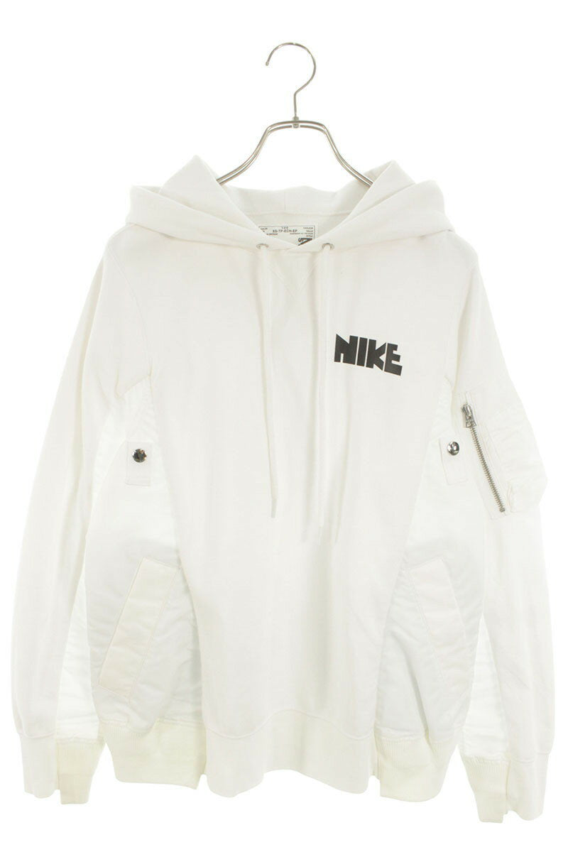 Sacai x Nike Hoodie White Size XS