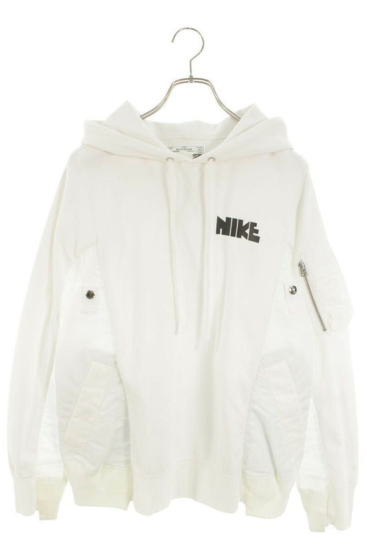 Sacai x Nike Hoodie White Size XS