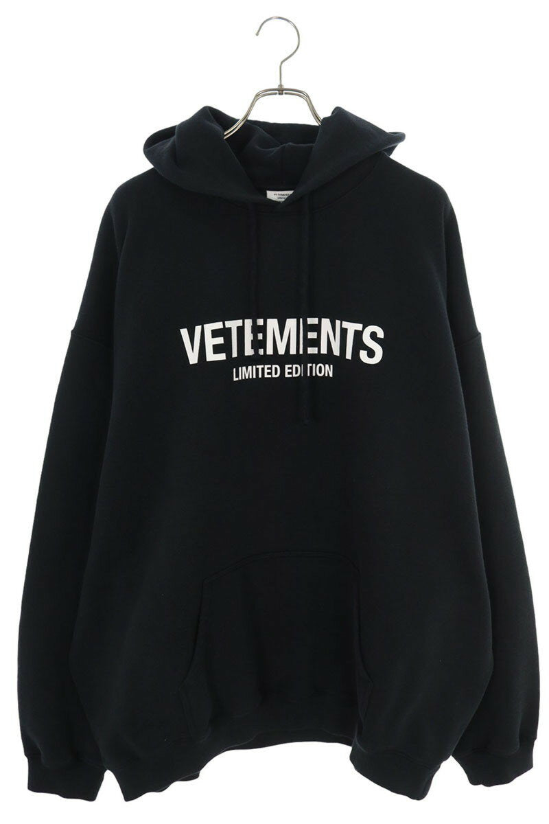 Vetements 24AW Logo Hoodie Black Size M