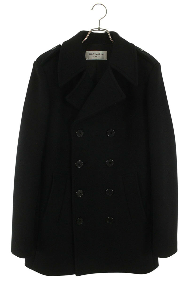 Saint Laurent Paris Coat Black Size L