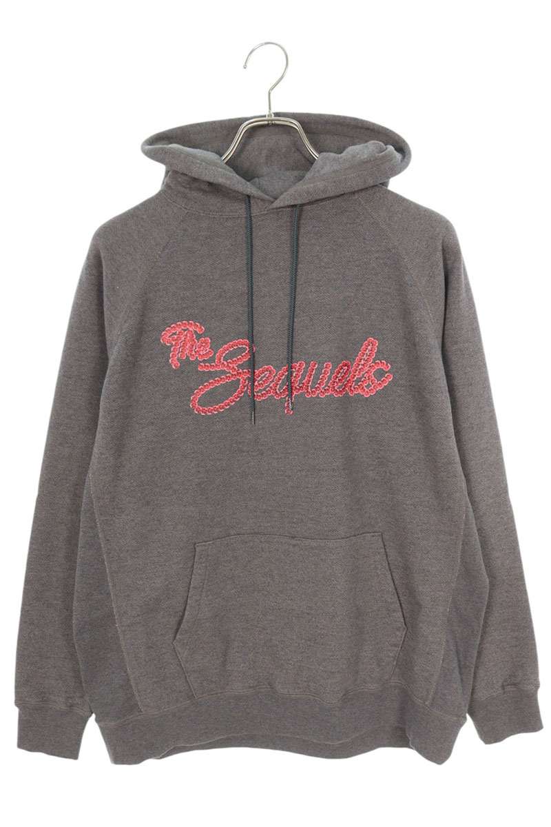 SEQUEL 23AW Logo Print Hoodie Gray Size L