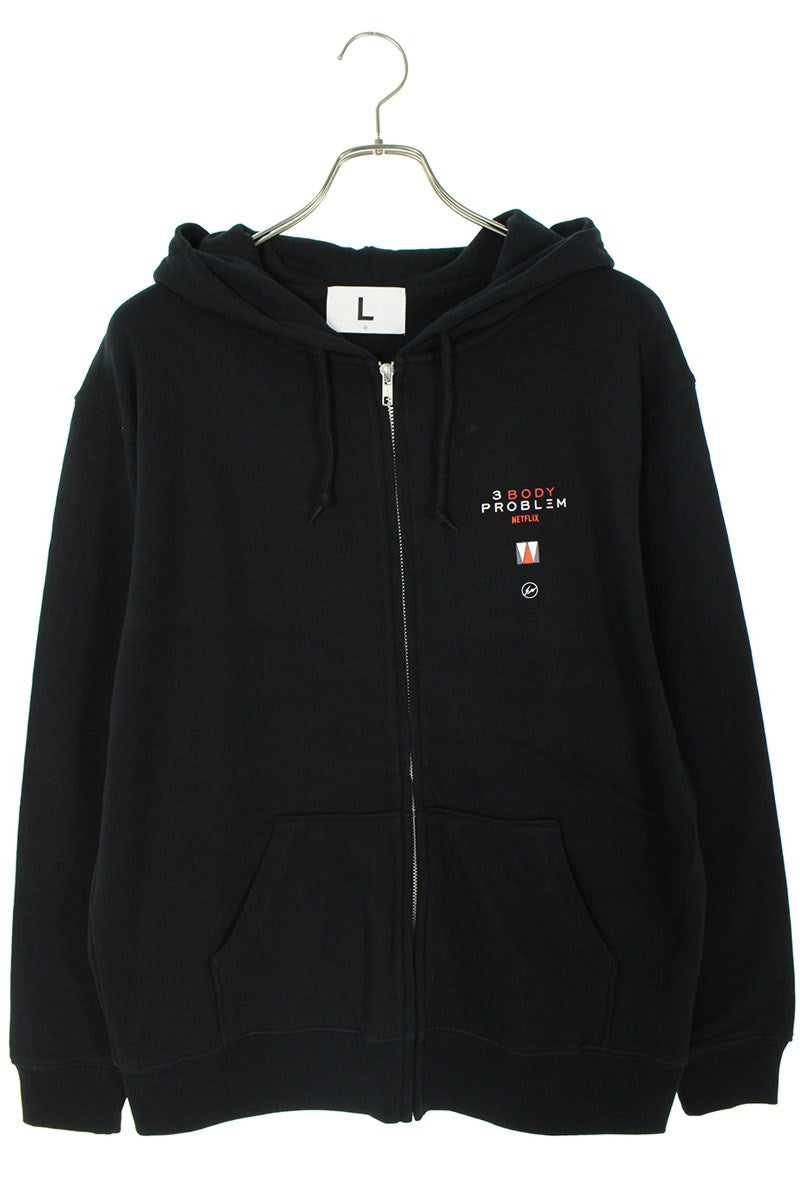Fragment Design x SEQUEL 24SS Zip Up Hoodie Black Size L