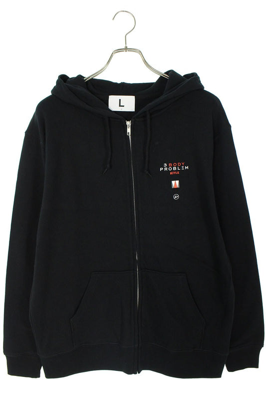 Fragment Design x SEQUEL 24SS Zip Up Hoodie Black Size L