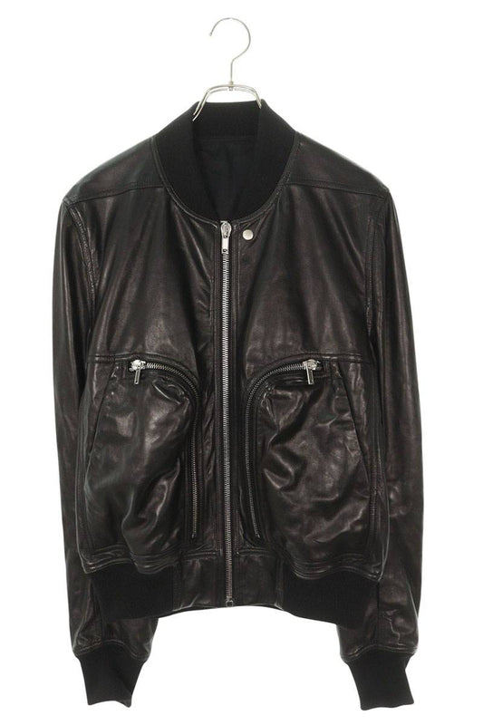 Rick Owens 25AW LBY Leather Jacket Black Size 50