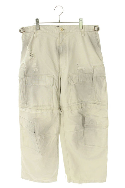 Balenciaga Distressed Cargo Long Pants Beige Size 50