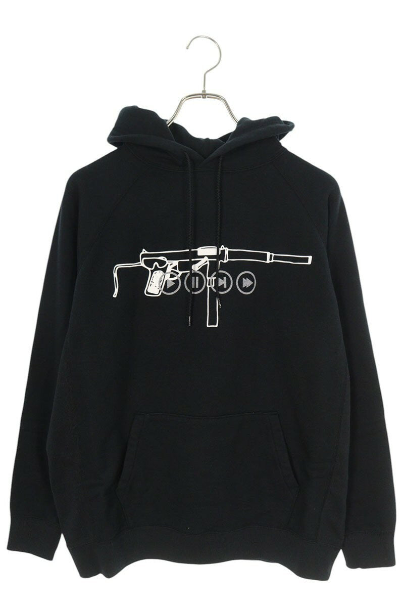 SEQUEL 22AW Logo Print Hoodie Black Size S