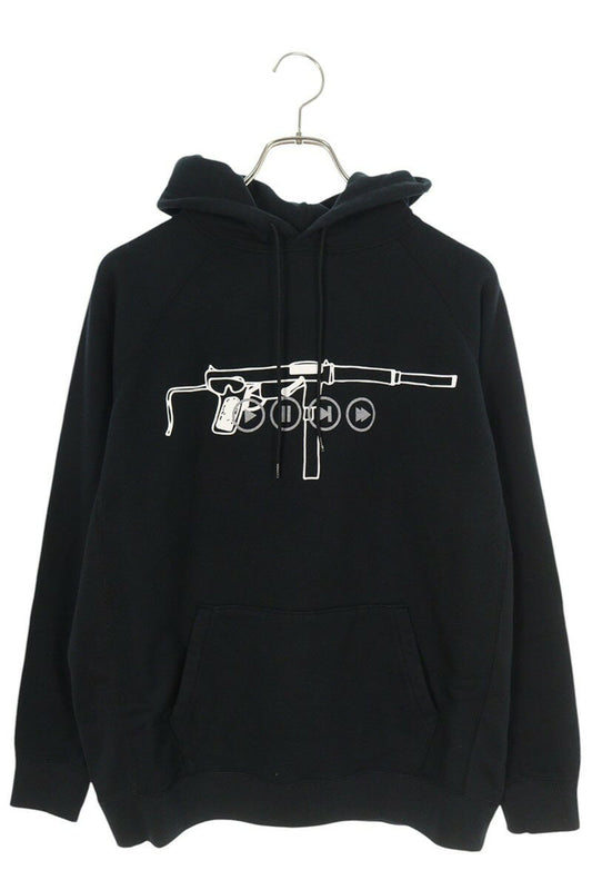 SEQUEL 22AW Logo Print Hoodie Black Size S