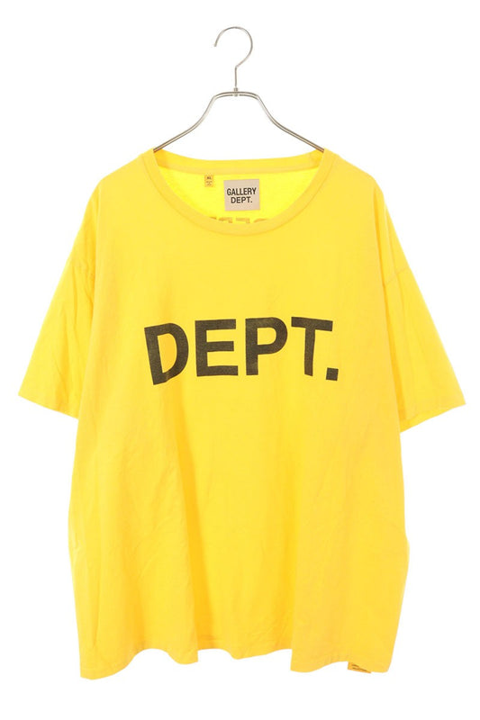 Gallery Dept. Logo Print T-Shirt Yellow Size XL
