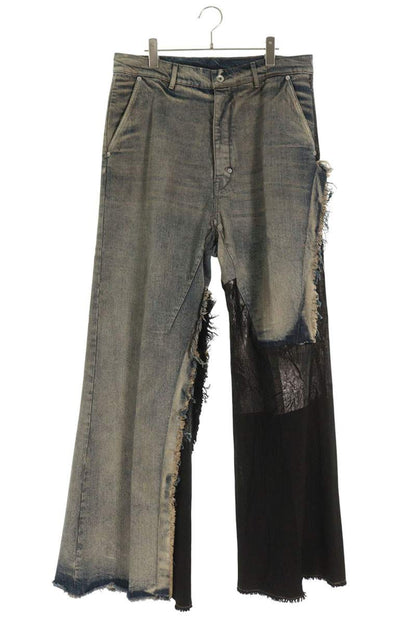 Rick Owens 25AW oris Flare Denim Pants Blue x Black Size 32