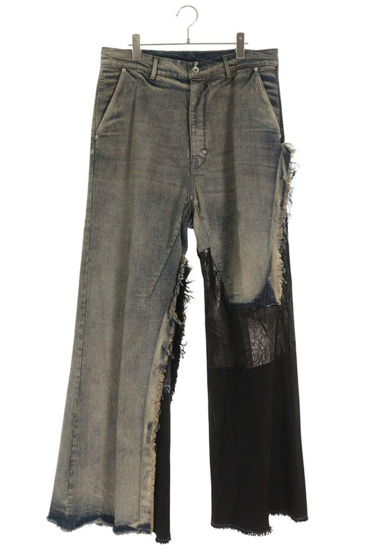 Rick Owens 25AW oris Flare Denim Pants Blue x Black Size 32