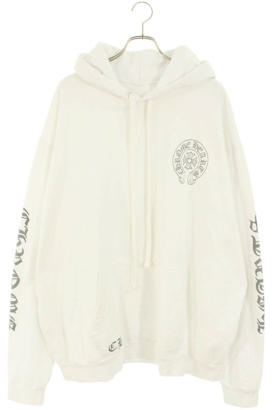 Chrome Hearts SWTSHRT PLVR LTD Horseshoe Print Hoodie White x Gray Size XXL