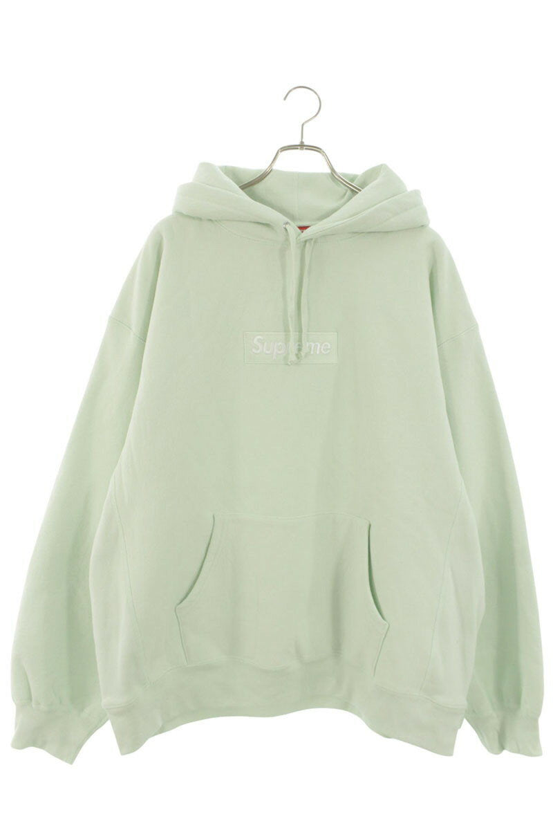 Supreme 23AW Box Logo Hooded Sweatshirt Green Size XXL