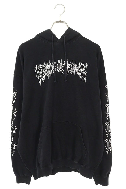 Vetements 25AW COF LOGO OVERSIZED Pullover Hoodie Black Size XS