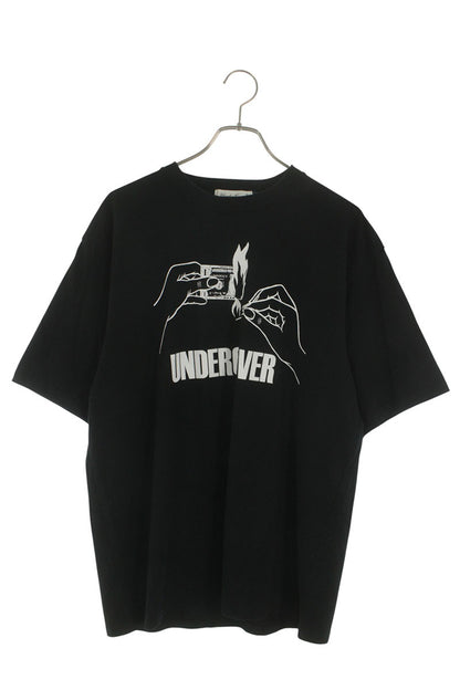 Undercover 22AW Logo Print T-Shirt Black Size 4