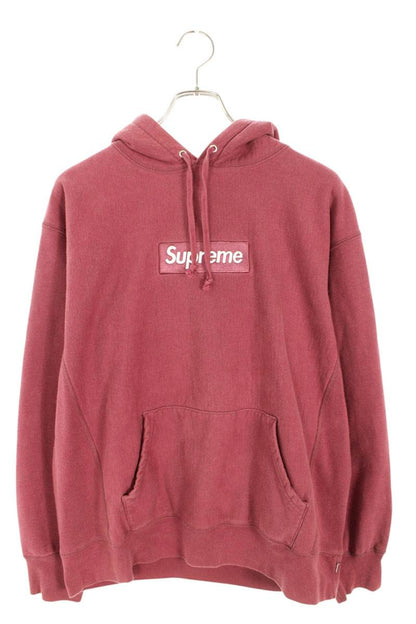 Supreme 21AW Box Logo Hooded Sweatshirt Red Size M