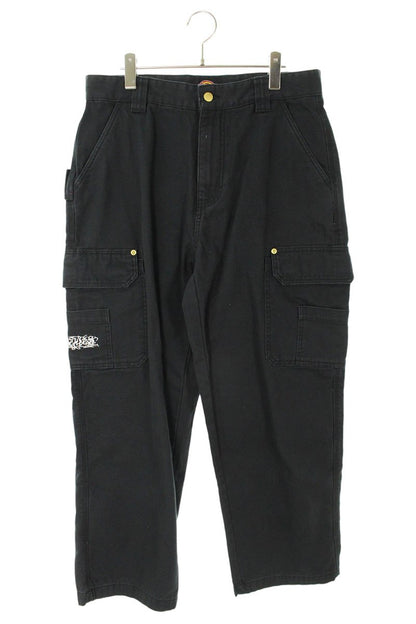 Supreme x Dickies 23AW Flannel Lined Cargo Pant Long Pants Black Size 32
