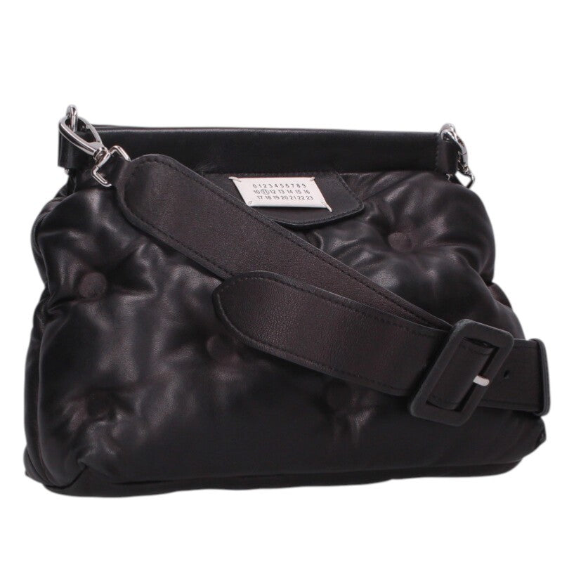 Maison Margiela Glam Slam Leather Shoulder Bag Black